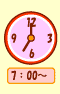 7:00～